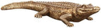 Howard Elliott Collection 52029 Gold Sculptures Antique Crocodile for Home Decoration Statue for Book Shelves, Console Tabels, Entryway, or Any room, Metallic Brassy Gold by HowardElliott