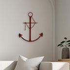 Fleecy day Nautical Anchor Wall Decor, 13in Antique Metal Anchor Art, Vintage Wall Hanging Decor for Bedroom, Living Room, Dorm - Image 6