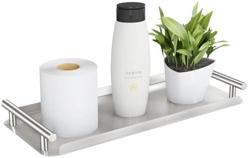 FEILERN Toilet Paper Basket,Toilet Paper Storage for Toilet Tank, Bathroom, Kitchen Counter (Silver) by FEILERN
