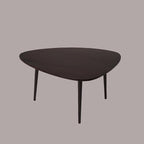 Handmade Eco-Friendly Modern Wood Dark Walnut Drop Shaped Coffee Table 3' from - Image 4