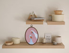 Vintage Whimsical Pink Goose Art, Cottage Core Oval Wall Decor, Waterproof - Image 4