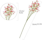 N&T NIETING 30Pcs Babys Breath Artificial Flowers Bulk Faux Flowers, Pink - Image 6