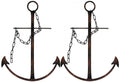Nautical Ship Anchor Wall Decor, Vintage Metal Anchors for Small Space,13" by Fleecy+day