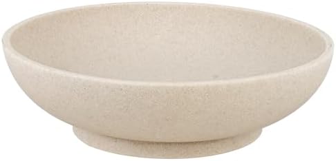 L'ARL GMVOI Large Decorative Bowl,Modern Fruit Bowl for Kitchen Counter,Handicraft Decorative Bowls for Home Decor,Stylish Key Bowl for Entry Table - Artificial Stone Beige by LARLGMVOI