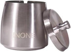 INONE Extra Large Ashtray with Lid for Cigarette, Stainless Steel Smokeless Odorless Windproof Ash tray for Home Office Tabletop Outside Patio Outdoor Balcony(4.72''x3.93''x4.33'') by INONE