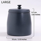 Large Ashtray with Lid for Cigarette, Stainless Steel Smokeless Odorless Windproof Ash tray for Home Office Tabletop Outside Patio Outdoor Balcony(3.93''x3.2''x3.82'') - Image 2