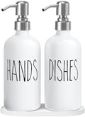 MOMEEMO Soap Dispenser for Kitchen Sink, White & Silver by MOMEEMO