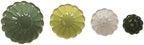 Creative Co-Op 4-Piece Stoneware Reactive Glaze Flower Shaped Bowl Set, Multicolor - Image 4
