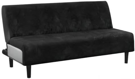 H.VERSAILTEX Velvet Futon Cover Armless Sofa Covers Sofa Bed Covers Stretch - Image 8