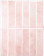 Smart Tiles Peel and Stick backsplash, Stacked Powder Pink, 11.43"x9" by SmartTiles-OriginalPeelandStickBacksplashTiles