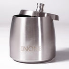 INONE Extra Large Ashtray with Lid for Cigarette, Stainless Steel Smokeless Odorless Windproof Ash tray for Home Office Tabletop Outside Patio Outdoor Balcony(4.72''x3.93''x4.33'') - Image 5