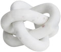 Bloomingville Decorative Interlocking Marble Chain with 3 Links, White by Bloomingville