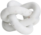 Bloomingville Decorative Interlocking Marble Chain with 3 Links, White by Bloomingville