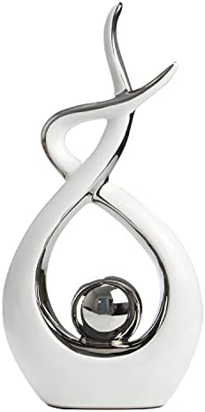 Norrclp Home Decor Modern Abstract Art Ceramic Statue Table Decorations for Dining Room Living Room Office Centerpiece by Norrclp