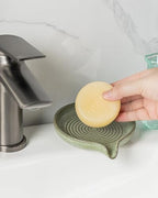 Zoeeker Soap Dish, Ceramic Soap Holder with Waterfall Design for Shower - Image 7