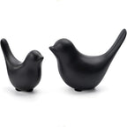 Notakia Small Bird Figurines Black Bird Statues Home Decor for Table Shelf by Notakia