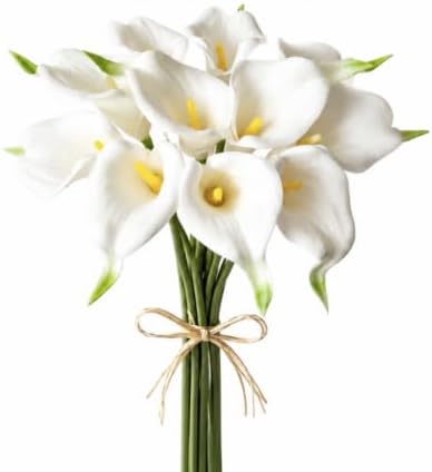 Mandy's 12pcs White Calla Lily Artificial Flowers by Mandys