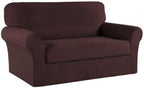 Turquoize Stretch Sofa Slipcover 2 Pieces Sofa Cover Couch Cover - Image 8