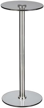 mDesign Glass Top Side/End Drink Table by mDesign
