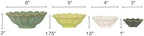 Creative Co-Op 4-Piece Stoneware Reactive Glaze Flower Shaped Bowl Set, Multicolor - Image 2