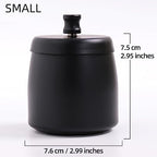 Small Outdoor Ashtray with Lid for Cigarette, Smokeless Stainless Steel Ash Tray, Smell Proof Windproof Ashtrays for Outside Patio Home Office Tabletop, Odorless Car Ashtrays(2.99"x2.68"x2.95") - Image 2