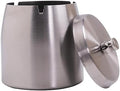 Large Ashtray with Lid for Cigarette, Stainless Steel Smokeless Odorless Windproof Ash tray for Home Office Tabletop Outside Patio Outdoor Balcony(3.93"x3.2"x3.82") by INONE