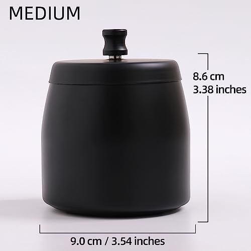 Ashtray with Lid for Cigarette, Stainless Steel Smokeless Odorless Windproof Ashtrays for Home Office Tabletop Outside Patio Outdoor Balcony(3.54"x3.0"x3.38") - Image 2
