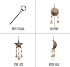 Mie Creations Sun Moon Star Face Wall Hanging Décor, Celestial Decorations - Image 6
