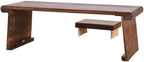 LUNIZ Nightstand Sofa Table Wooden Floor Table by Unknown