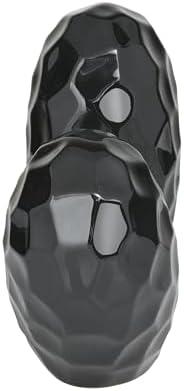 deco 79 Porcelain Ceramic Heart Sculpture, Sculpture 8" x 3" x 8", Black - Image 2