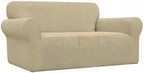 Easy-Going Stretch Loveseat Couch Covers Washable Beige | 1-Piece Loveseat - Image 8