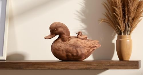 Hymmah Duck Home Decor Statue Rustic Home Decorations for Living Room, Boho Sculpture Resin Animal Collectible Figurines for Indoor Decor - Image 6