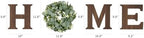 Mkono Home Sign Wall Decor, Farmhouse Wood Letters Eucalyptus for O, Brown - Image 6