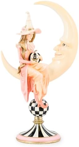 MACKENZIE-CHILDS Resin Witch & Moon Figure, Hocus Pocus by Unknown