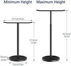 STWWO Hand Towel Holder, Height Adjustable 12.4"-16.7" Towel Stand, Black - Image 6