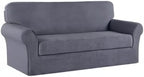 Turquoize Stretch Sofa Slipcover 2 Pieces Sofa Cover Couch Cover - Image 8