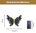LIFFY Metal Butterfly Wall Decor - Black Wall Art Outdoor Garden Art Sculptures Hanging for Patio, Living Room, Bedroom - Butterfly Gifts - Image 4