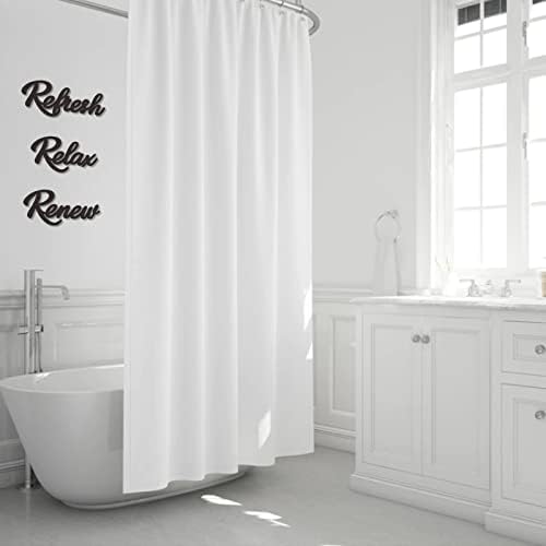 3 Pieces Bathroom Decor Black Bathroom Wall Art Relax Renew Refresh - Image 4