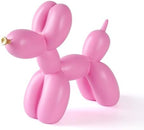 Notakia Creative Pink Balloon Dog Decor Statue Crafts Living Room Decor Desktop Decorations,Handmade Modern Small Shelf Animal Statue Ornament Home Decor (Big Pure Pink Dog) by Notakia