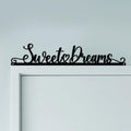 CUTHOLLOW Sweet Dreams Door Topper Sign Metal Wall Art Decor by CUTHOLLOW