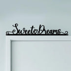 CUTHOLLOW Sweet Dreams Door Topper Sign Metal Wall Art Decor by CUTHOLLOW