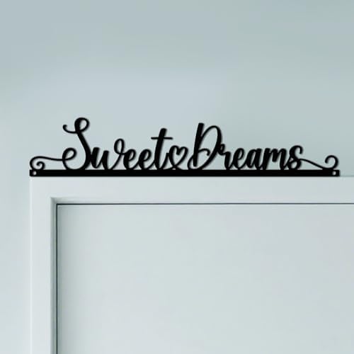 CUTHOLLOW Sweet Dreams Door Topper Sign Metal Wall Art Decor by CUTHOLLOW