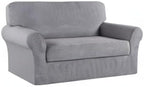 Turquoize Stretch Sofa Slipcover 2 Pieces Sofa Cover Couch Cover - Image 8