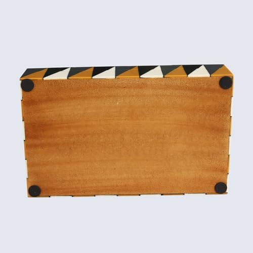Handicrafts Home Decorative Keepsake Photos Storage Box with Lid, 8x5x2 In - Image 7