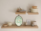 You Quappin' Funny Duck Wall Art, Green Stripe Oval Wall Decor, Waterproof - Image 4