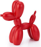 4 Inch Matte Red Balloon Dog Sculpture by AMOIENSIS