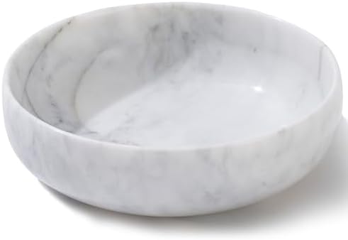 5.91'' Large Decorative Bowl, Natural Marble Decorative Bowls for Home Decor, Key Bowl, Large Incense Burner, Smudge Bowl, Coffee Tables Centerpiece, Soap Serving Bowl by CMCHICMONDAY