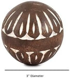 Samhita Mango Wood White Decorative Ball Set of 3 for Living, Dining Room Decor - Coffee Table Centerpiece Home Décor (3" x 3"x 3") - Image 5
