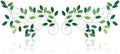 ESTART 2 Pcs Metal Tree Leaf Wall Art Vine Branch Decor, Green by ESTART