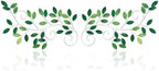 ESTART 2 Pcs Metal Tree Leaf Wall Art Vine Branch Decor, Green by ESTART